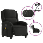 Massagestoel Stof Zwart