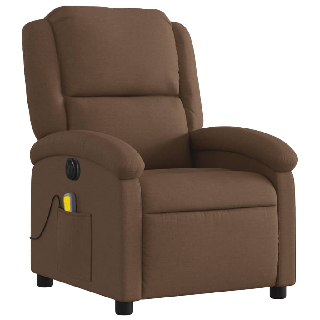 Massagestoel Stof Bruin
