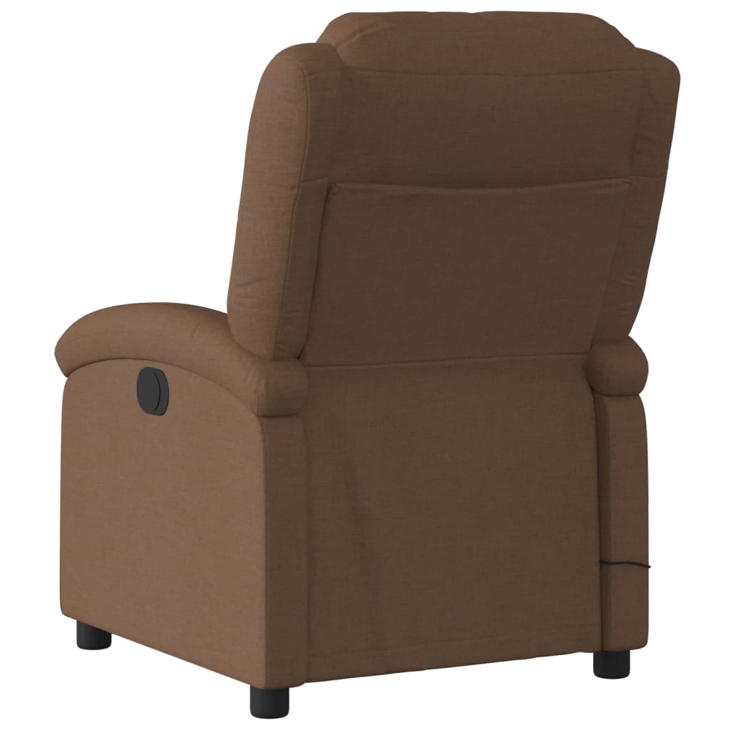 Massagestoel Stof Bruin