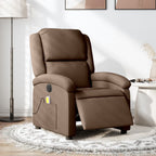 Massagestoel Stof Bruin