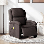 Massagestoel Stof Donkerbruin