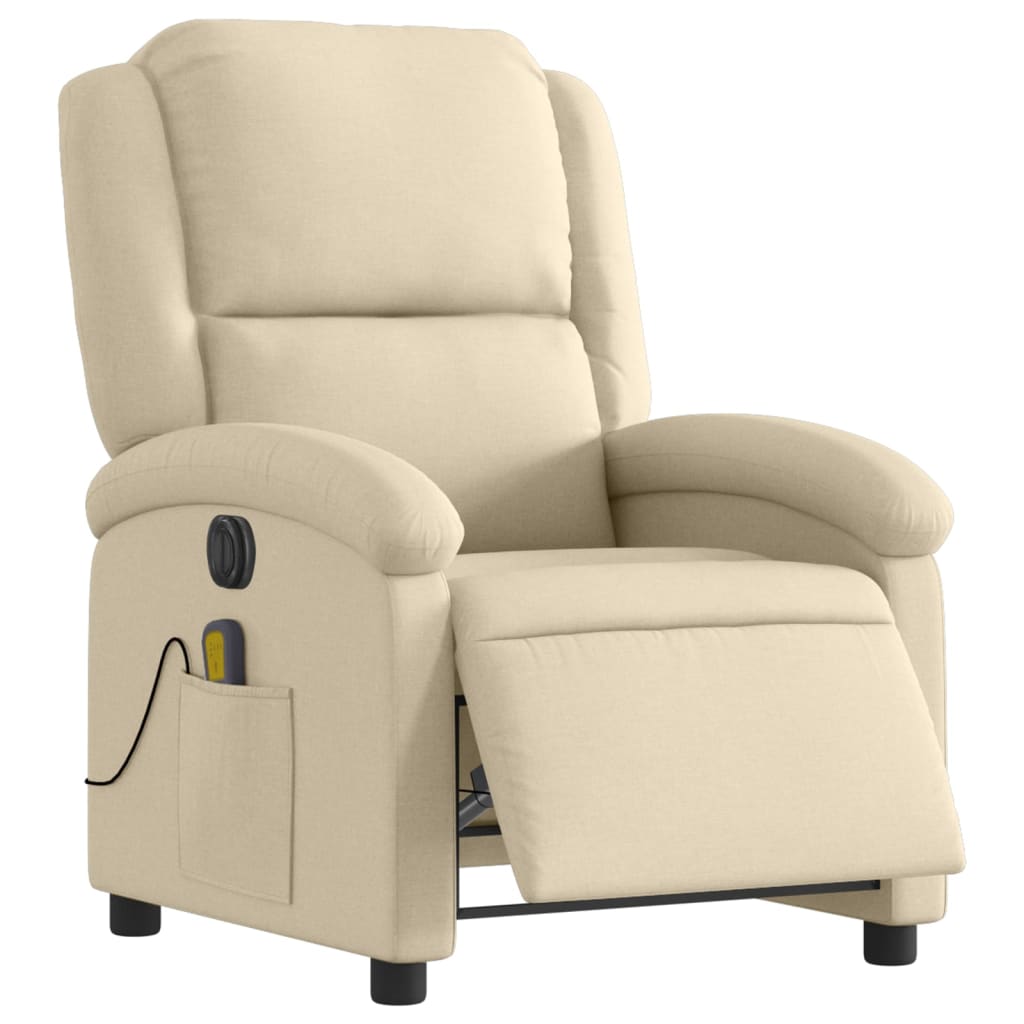 Massagestoel Stof Kleurig Crème