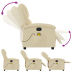 Massagestoel Stof Kleurig Crème