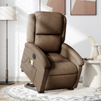 Sta-Op-Massagestoel Stof Bruin
