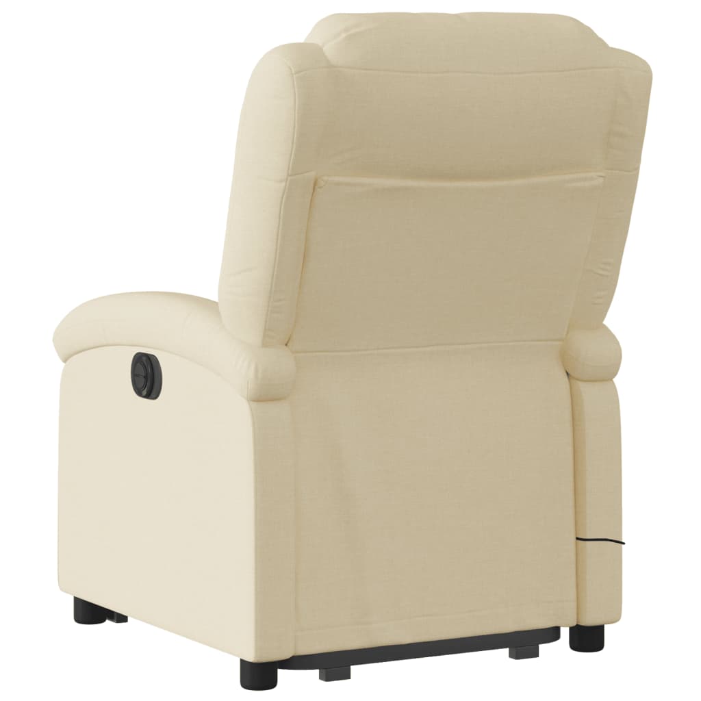 Sta-Op-Massagestoel Stof Kleurig Crème