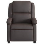 Massagestoel Echt Leer Donkerbruin