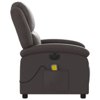 Massagestoel Echt Leer Donkerbruin