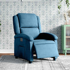 Massagestoel Fluweel Blauw
