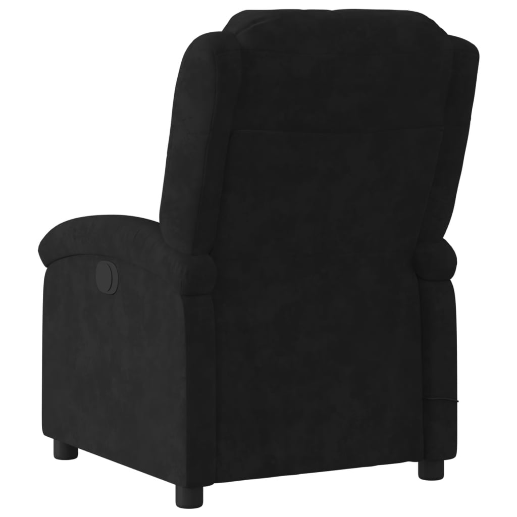 Massagestoel Fluweel Zwart