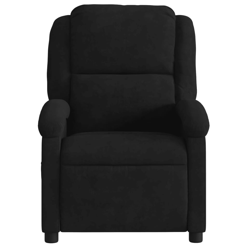 Massagestoel Fluweel Zwart