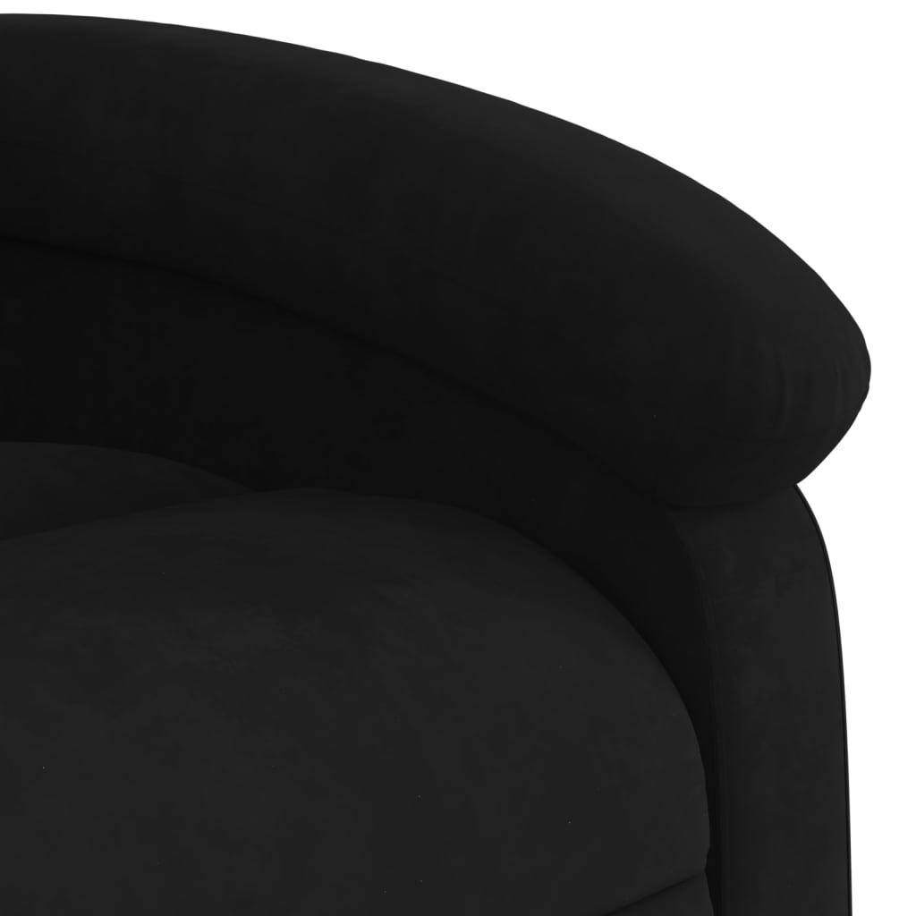 Massagestoel Fluweel Zwart