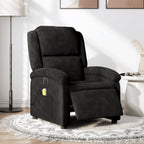 Massagestoel Fluweel Zwart