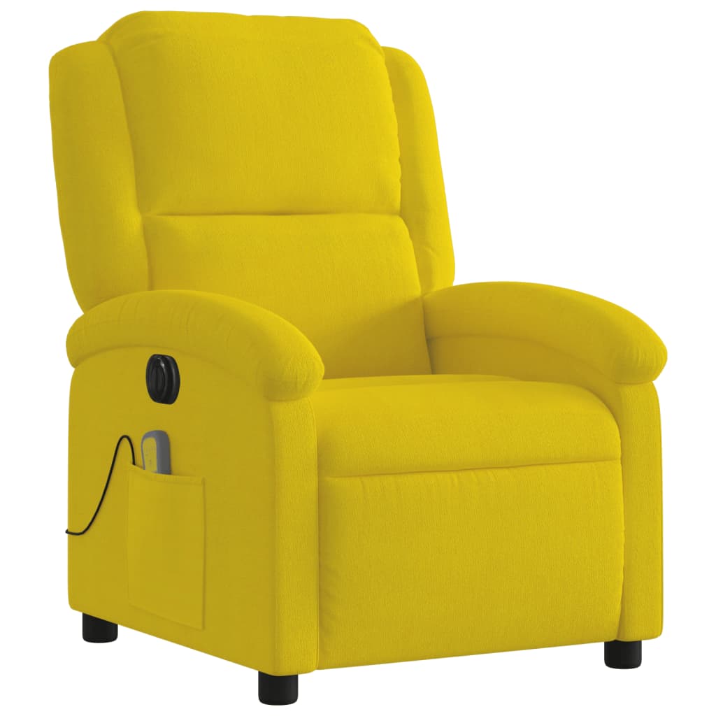 Massagestoel Fluweel Geel