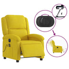 Massagestoel Fluweel Geel
