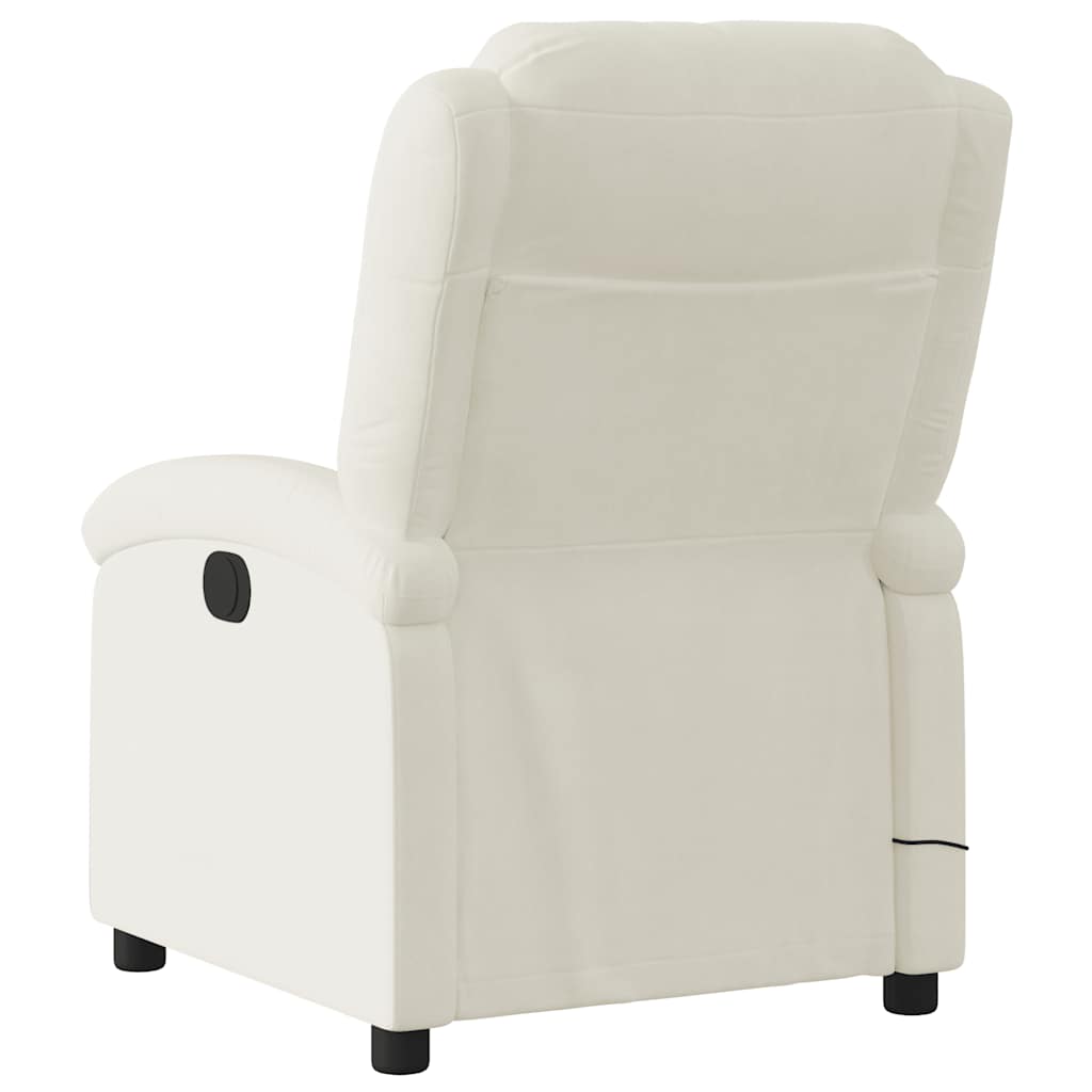 Massagestoel Fluweel Kleurig Crème