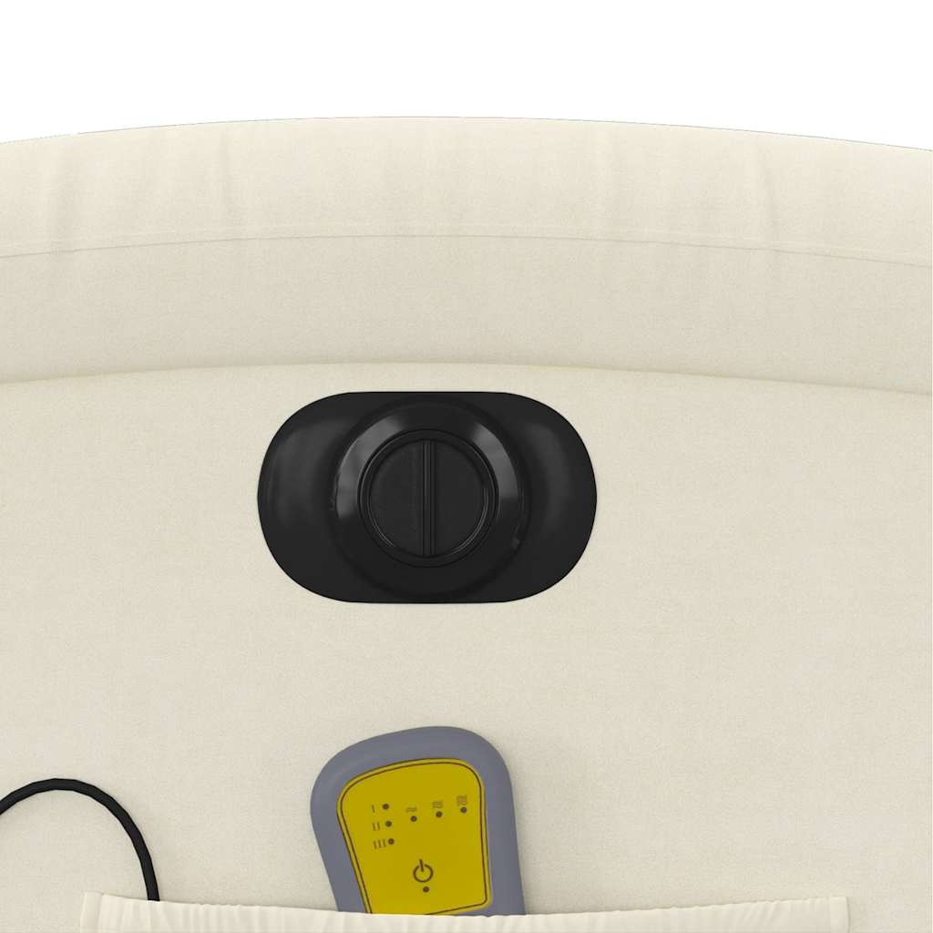 Massagestoel Fluweel Kleurig Crème