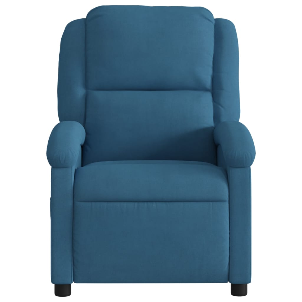 Massagestoel Fluweel Blauw