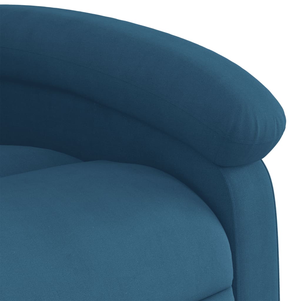 Massagestoel Fluweel Blauw