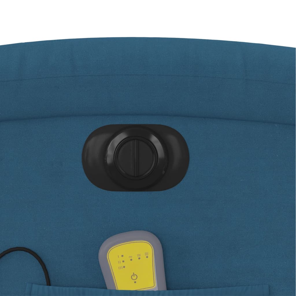 Massagestoel Fluweel Blauw