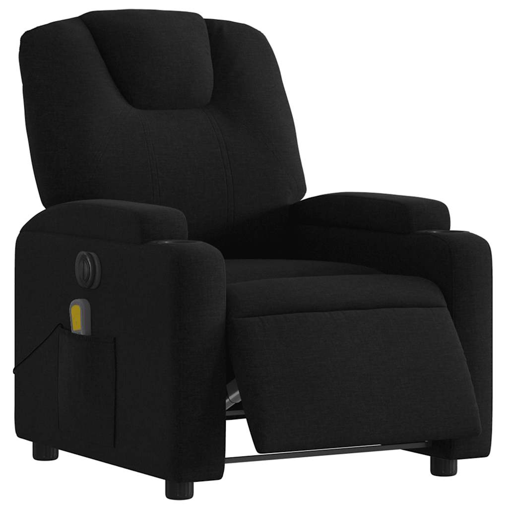 Massagestoel Stof Zwart