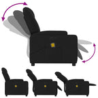 Massagestoel Stof Zwart