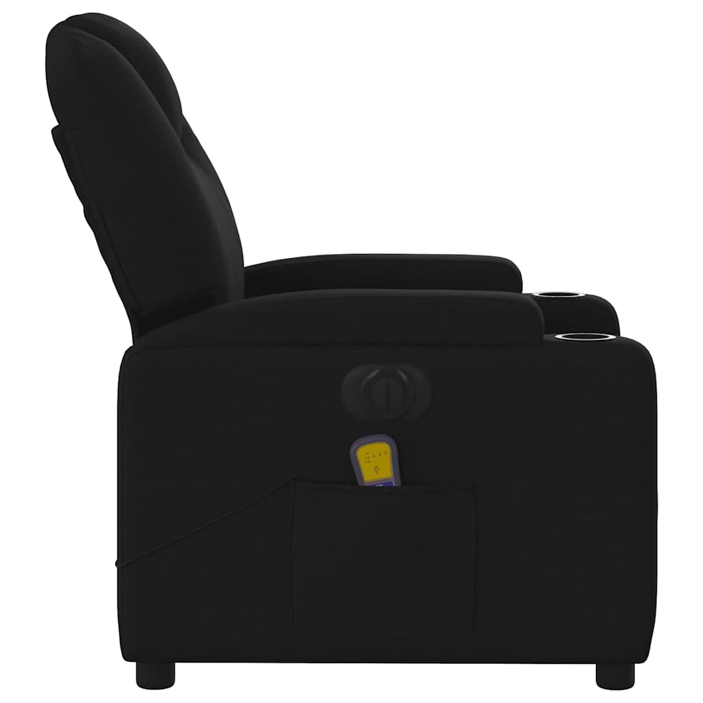 Massagestoel Stof Zwart