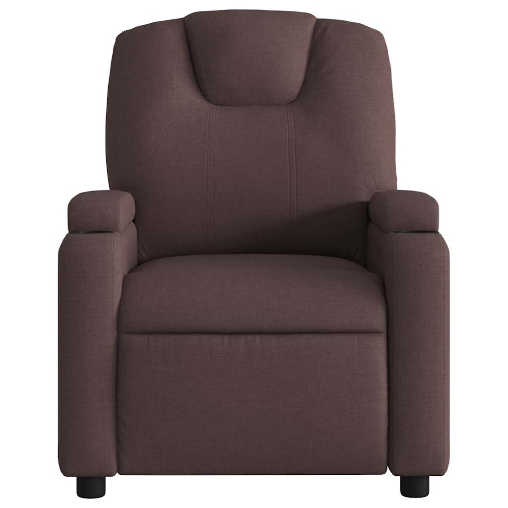 Massagestoel Stof Donkerbruin
