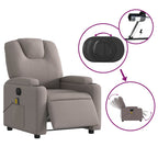 Massagestoel Stof Taupe