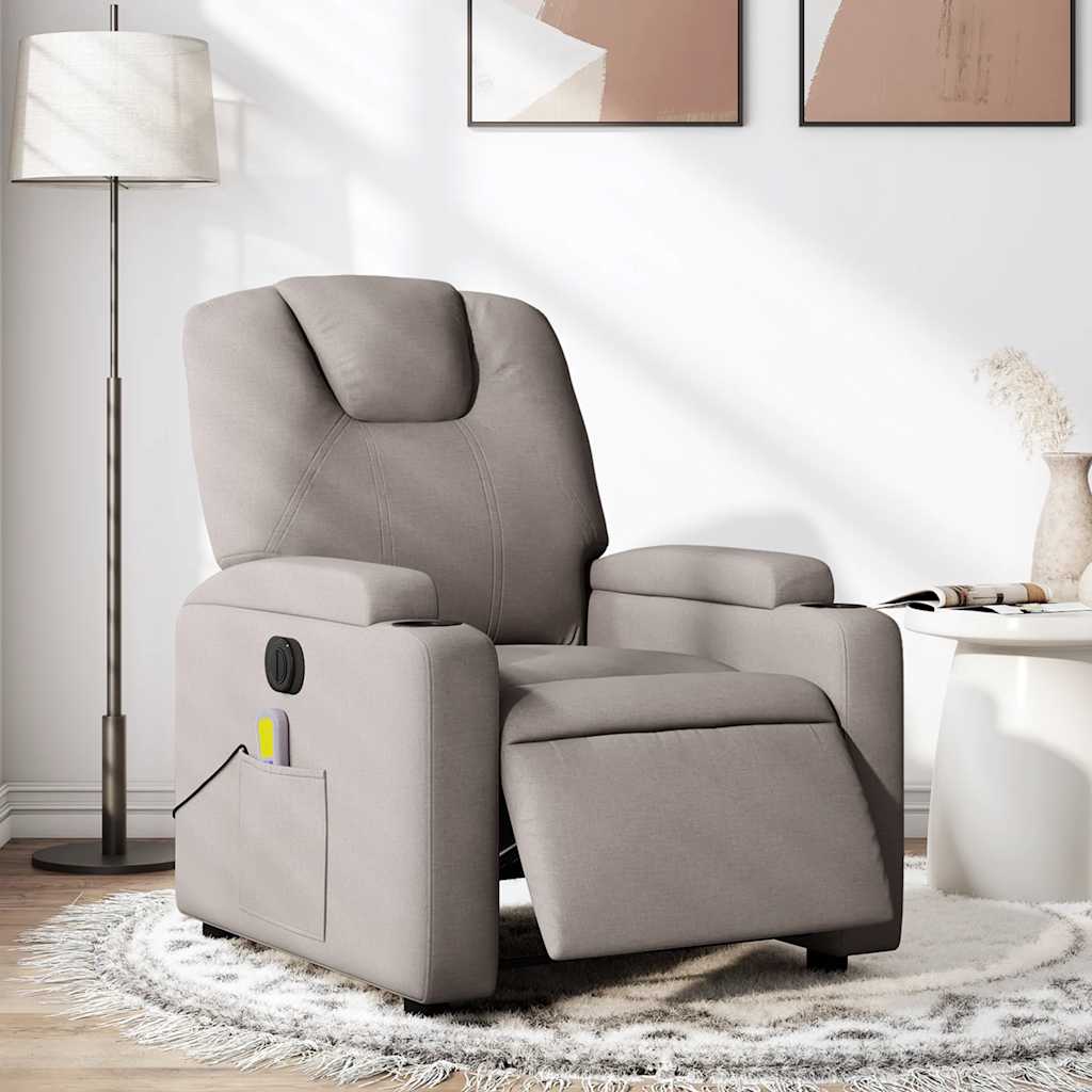 Massagestoel Stof Taupe