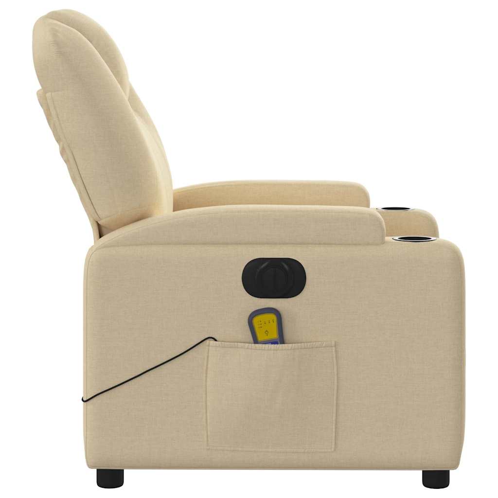 Massagestoel Stof Kleurig Crème