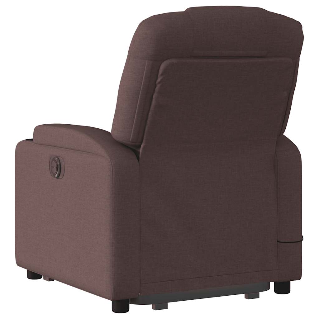 Sta-Op-Massagestoel Stof Donkerbruin