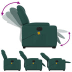 Sta-Op-Massagestoel Stof Donkergroen