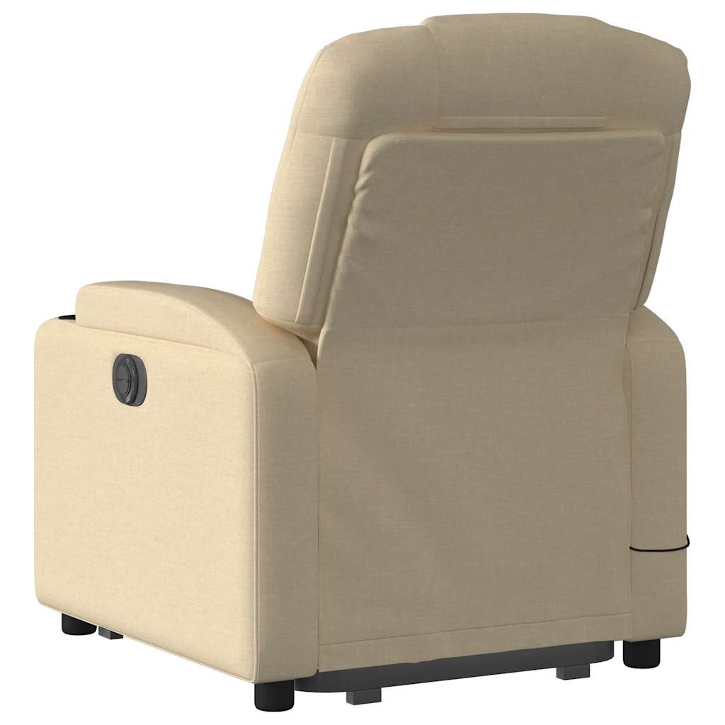 Sta-Op-Massagestoel Stof Kleurig Crème