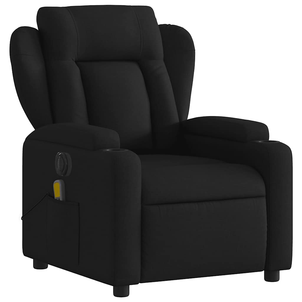 Massagestoel Stof Zwart