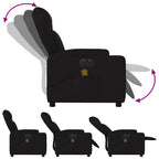Massagestoel Stof Zwart