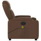 Massagestoel Stof Bruin