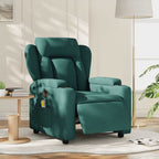 Massagestoel Stof Donkergroen