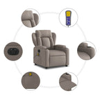 Massagestoel Stof Taupe