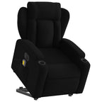 Sta-Op-Massagestoel Stof Zwart