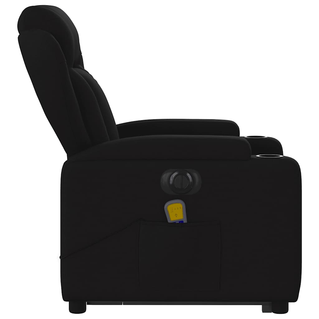 Sta-Op-Massagestoel Stof Zwart