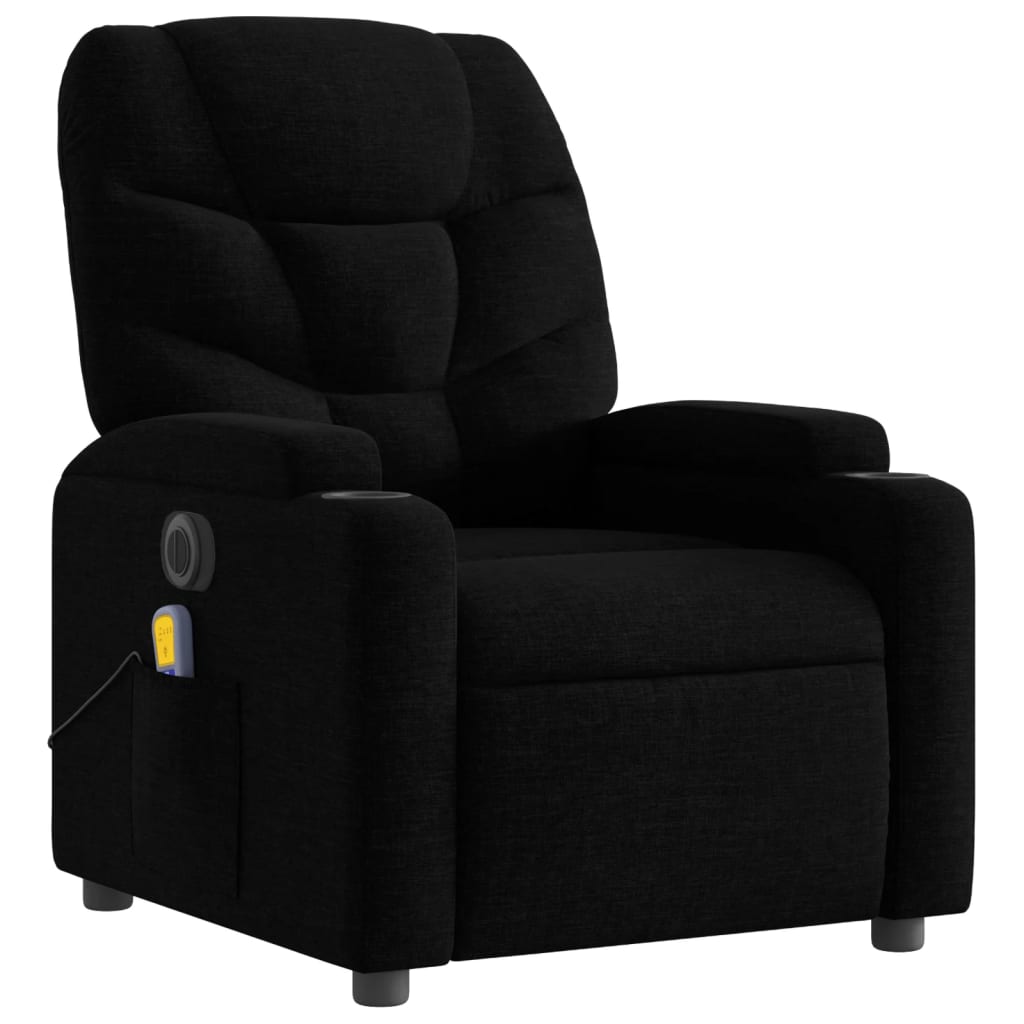 Massagestoel Stof Zwart