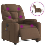 Massagestoel Stof Bruin