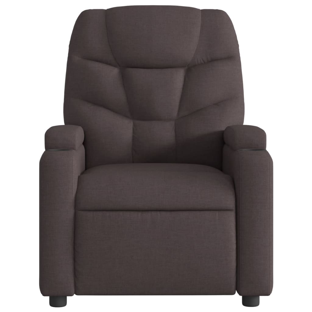 Massagestoel Stof Donkerbruin
