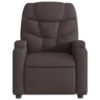 Massagestoel Stof Donkerbruin