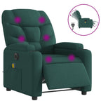 Massagestoel Stof Donkergroen