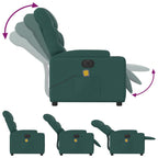 Massagestoel Stof Donkergroen