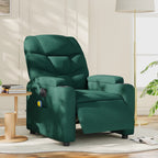 Massagestoel Stof Donkergroen