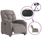 Massagestoel Stof Taupe