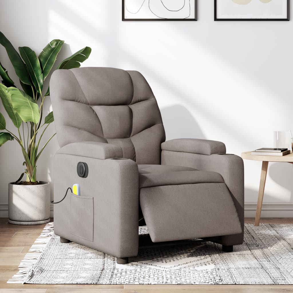 Massagestoel Stof Taupe