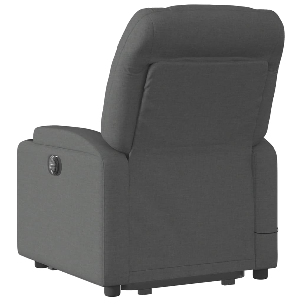 Sta-Op-Massagestoel Stof Donkergrijs